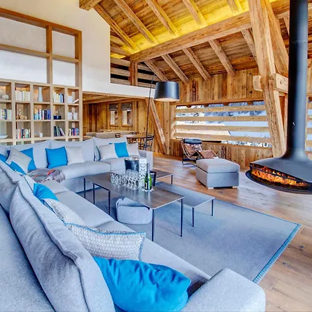 Chalet 5★, 15 Pers, Piscine Interieure, Vue Montagnes, 7 Ch, Terrasse, Animaux Acceptes